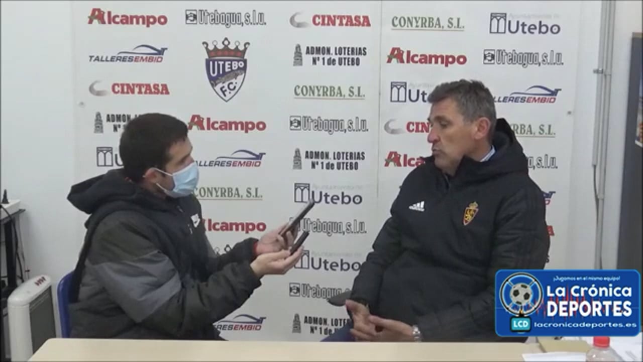 EMILIO LARRAZ (Entrenador D. Aragón) CF Utebo 1-1 Deportivo Aragón / Jornada 30 / 3ª División