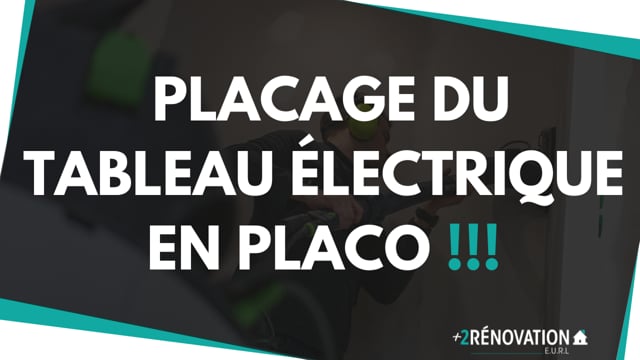 Placage du tableau électrique en placo !!!