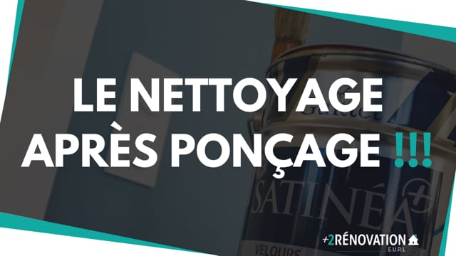 Le nettoyage après ponçage !!!