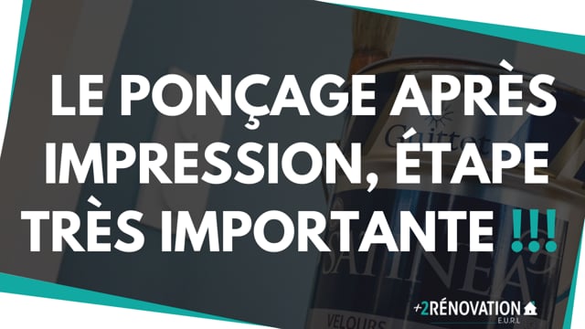 Le ponçage après impression, étape très importante !!!