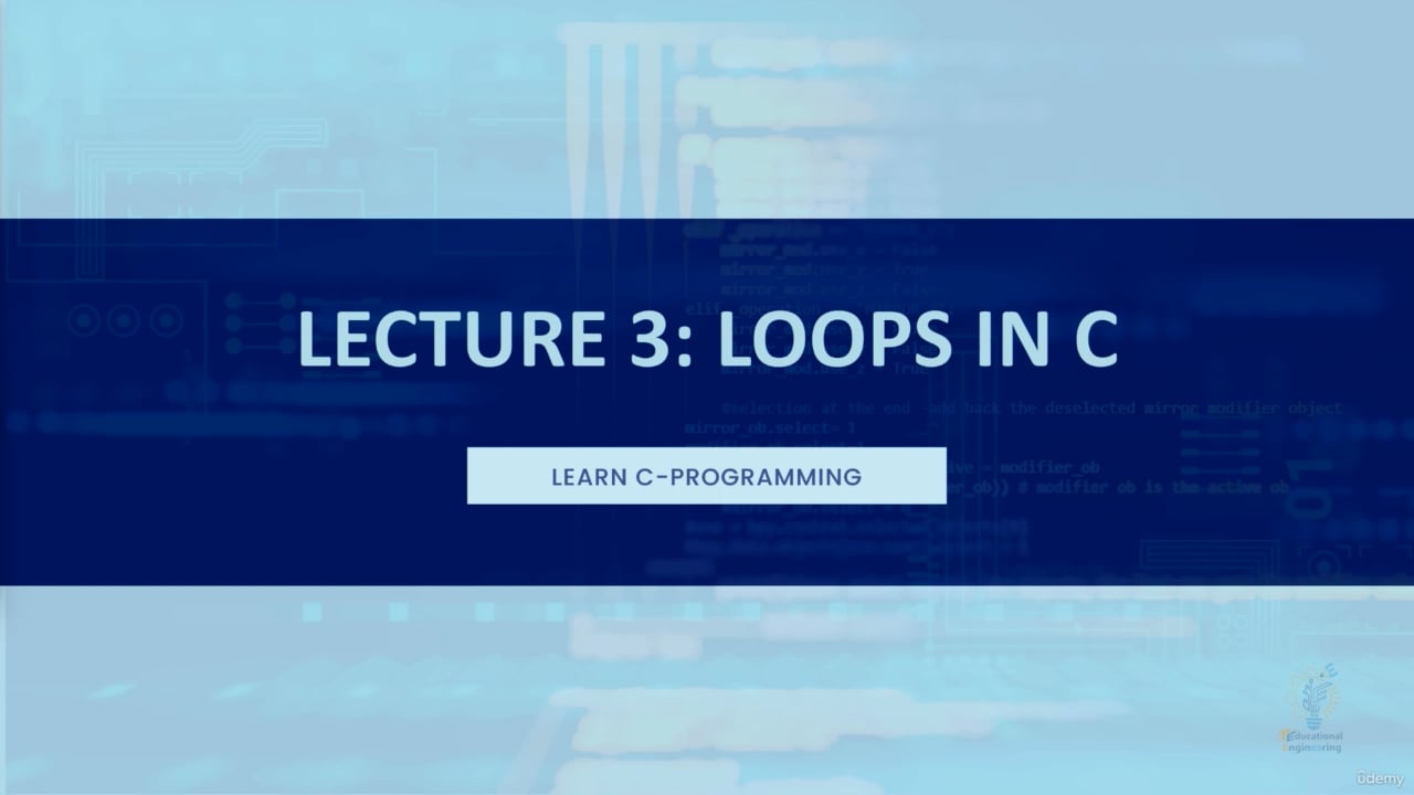 37 For Loop in C on Vimeo
