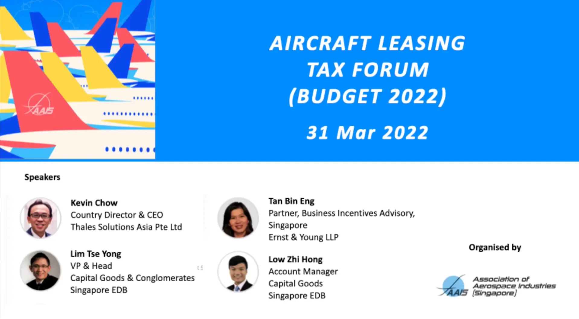 Aircraft Leasing Tax Forum - Budget 2022