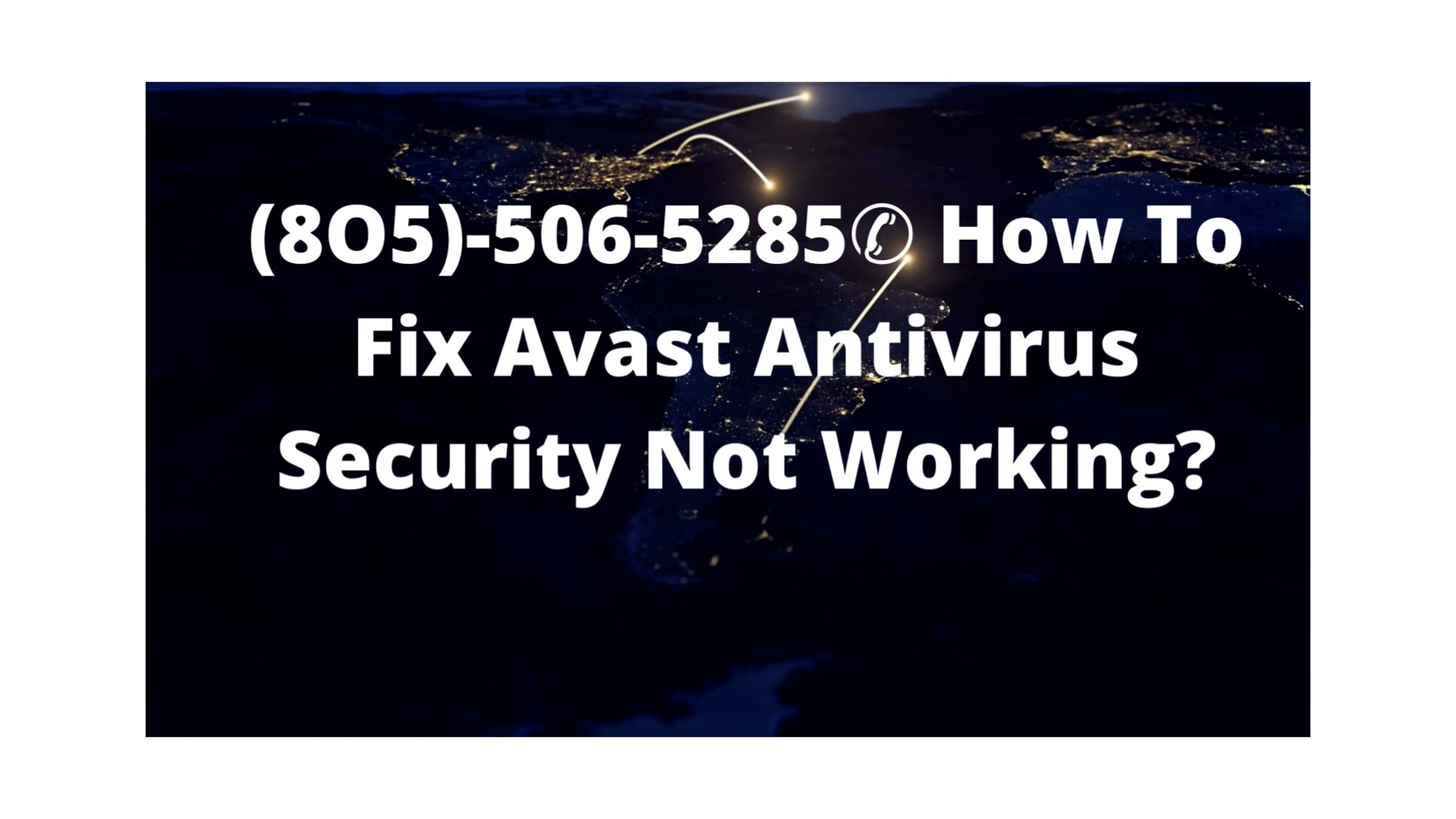 (8O5)-506-5285 How To Fix Avast Antivirus Security Not Working | Videos ...