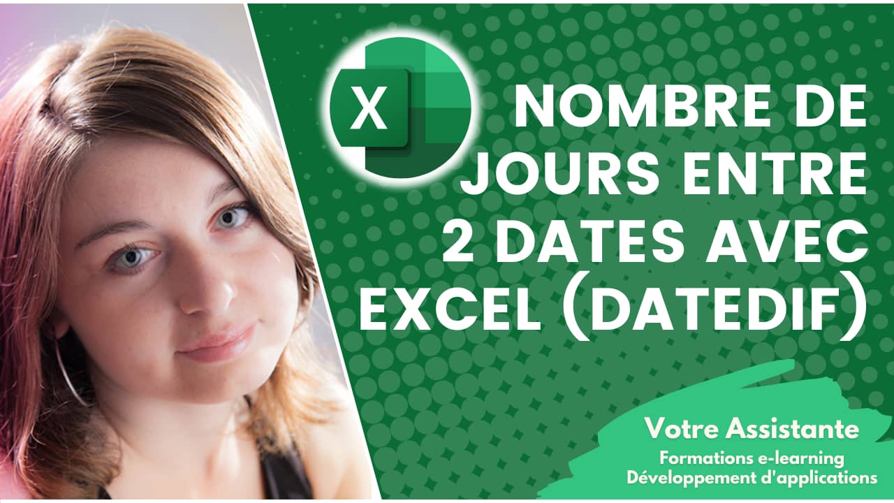 Calculer le nombre de jours entre deux dates avec Excel (formule datedif) on Vimeo