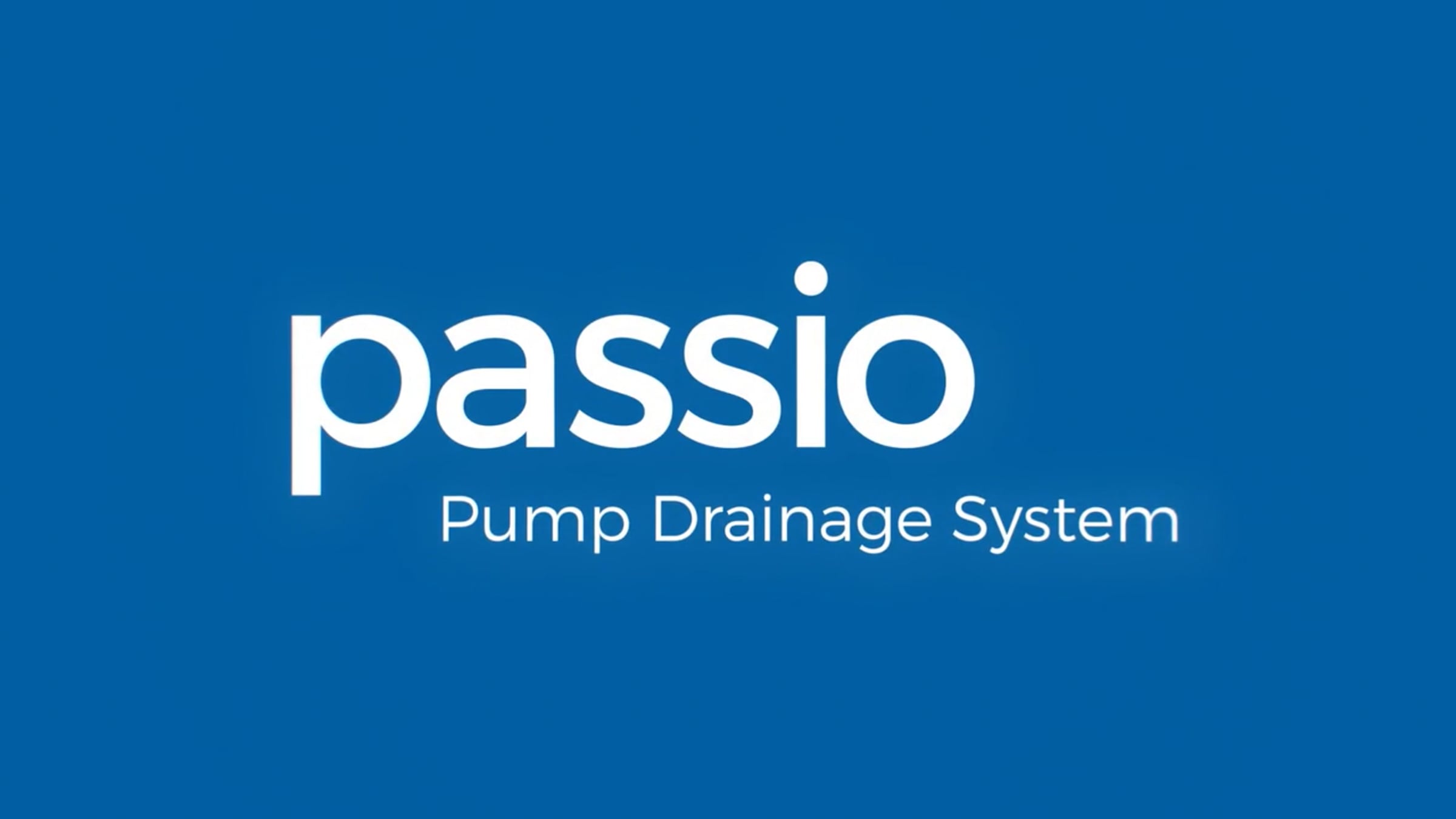 Passio Pump Drainage System