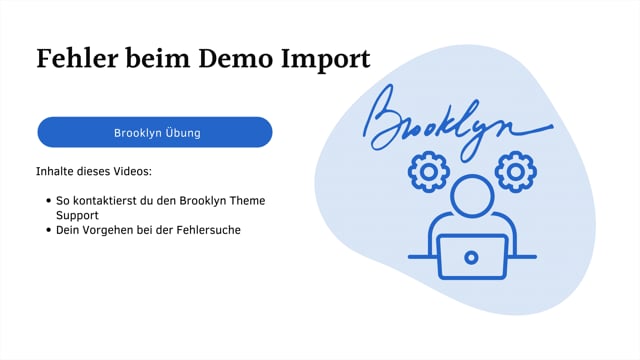 Fehler beim Demo Import Brooklyn Part 2