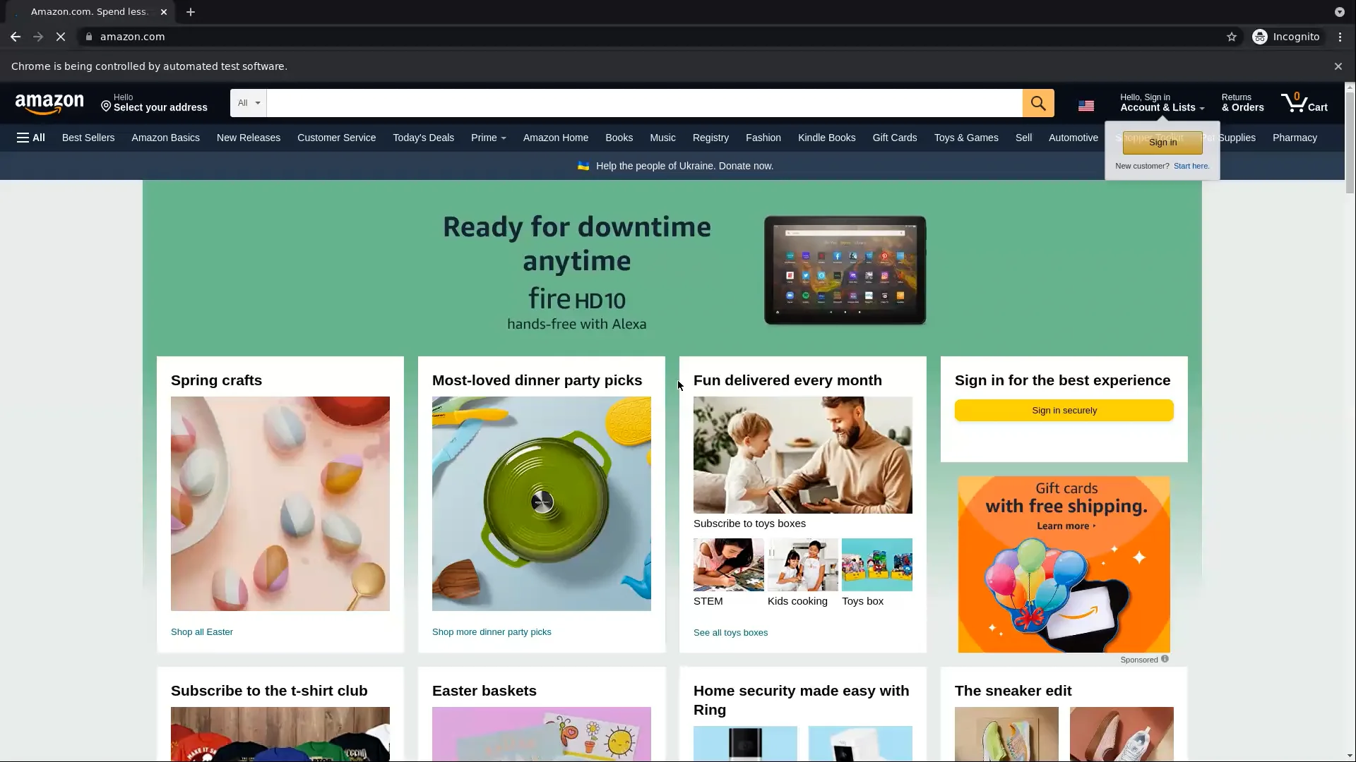 Amazon Testing on Vimeo