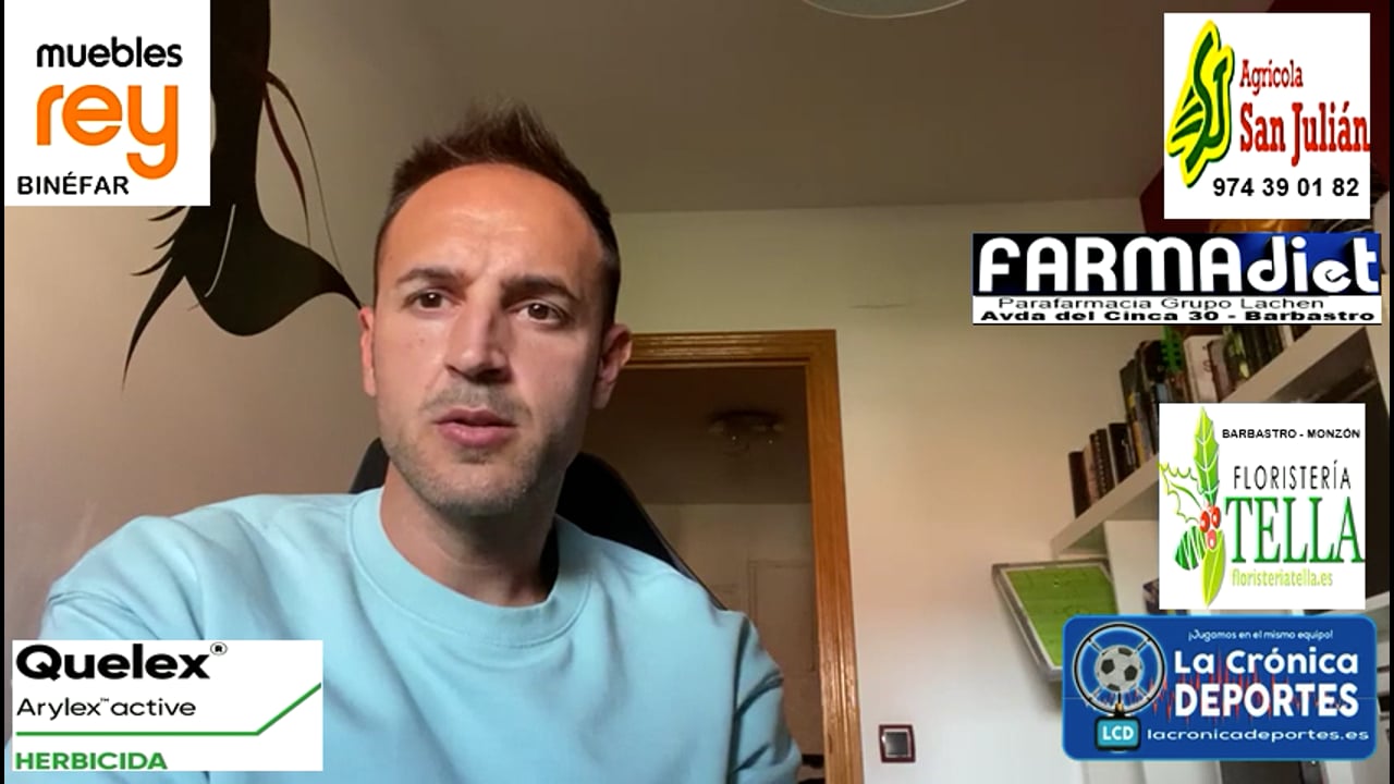 DAVID GIMÉNEZ (Entrenador Binéfar) CD Belchite 0-3 CD Binéfar / Jornada 30 / 3ª División