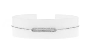 15 ct. t.w. Diamond Open-Space Bar Bracelet in Sterling Silver