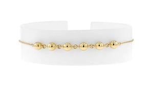14kt Yellow Gold Beaded Bolo Bracelet