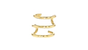 14kt Yellow Gold Multi-Row Single Ear Cuff