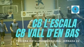Resum CB l'Escala 74 - 62 CB La Vall d'en Bas