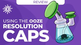 Ooze Resolution Res Caps - Green Silicone Bong End Cleaning Caps 4pk -  resolutioncolo