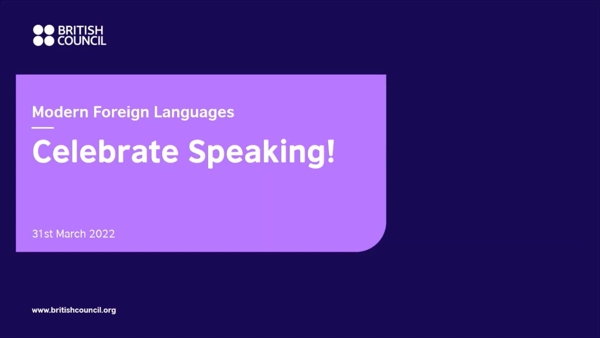 Celebrate Speaking event 2022 on Vimeo