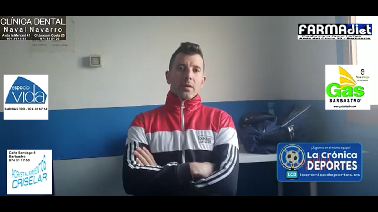 CARLOS GALLIZO (Entrenador Santa Anastasia) Santa Anastasia 0-0 CD Robres / Jornada 30 / 3ª División