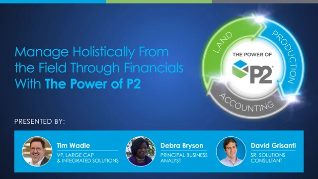 P2 Workflow  P2 Energy Solutions