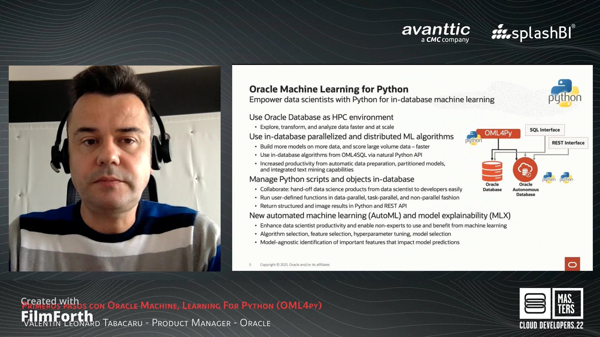 Oracle machine learning for hot sale python