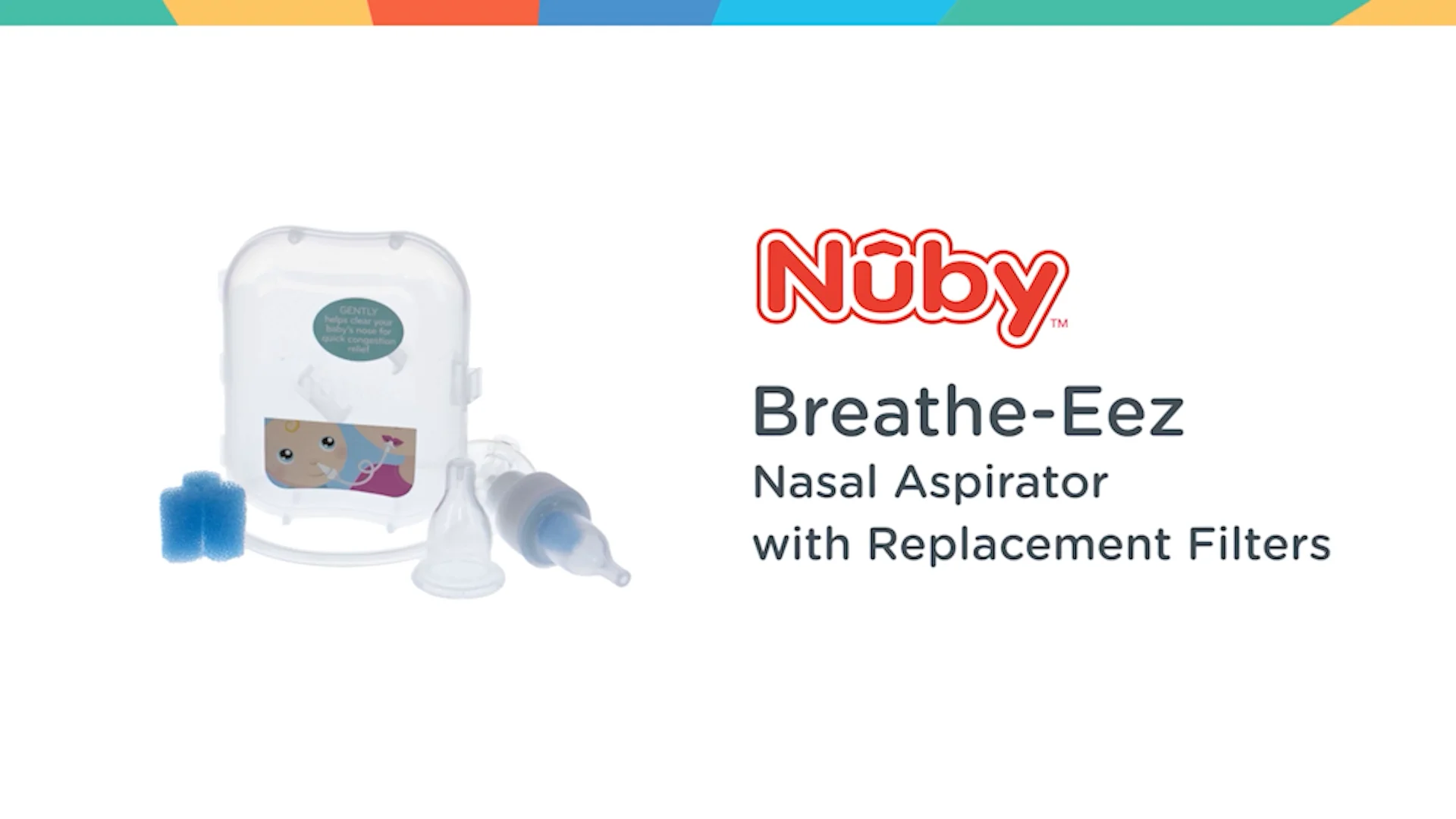 Nuby Nasal Aspirator With Filters on Vimeo