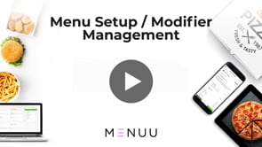 Menu Setup / Modifier Management