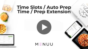 Time Slots / Auto Prep Time / Prep Extension