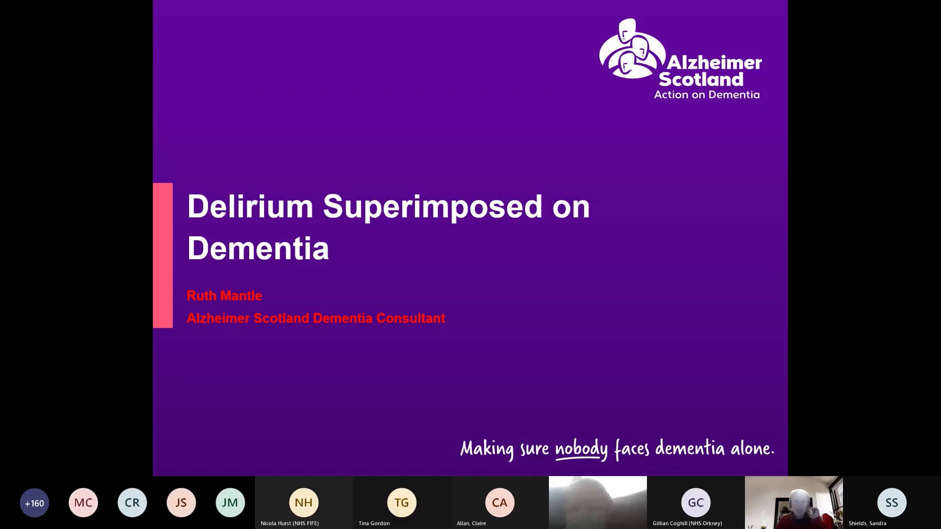 National Learning and Sharing Network Delirium superimposed on