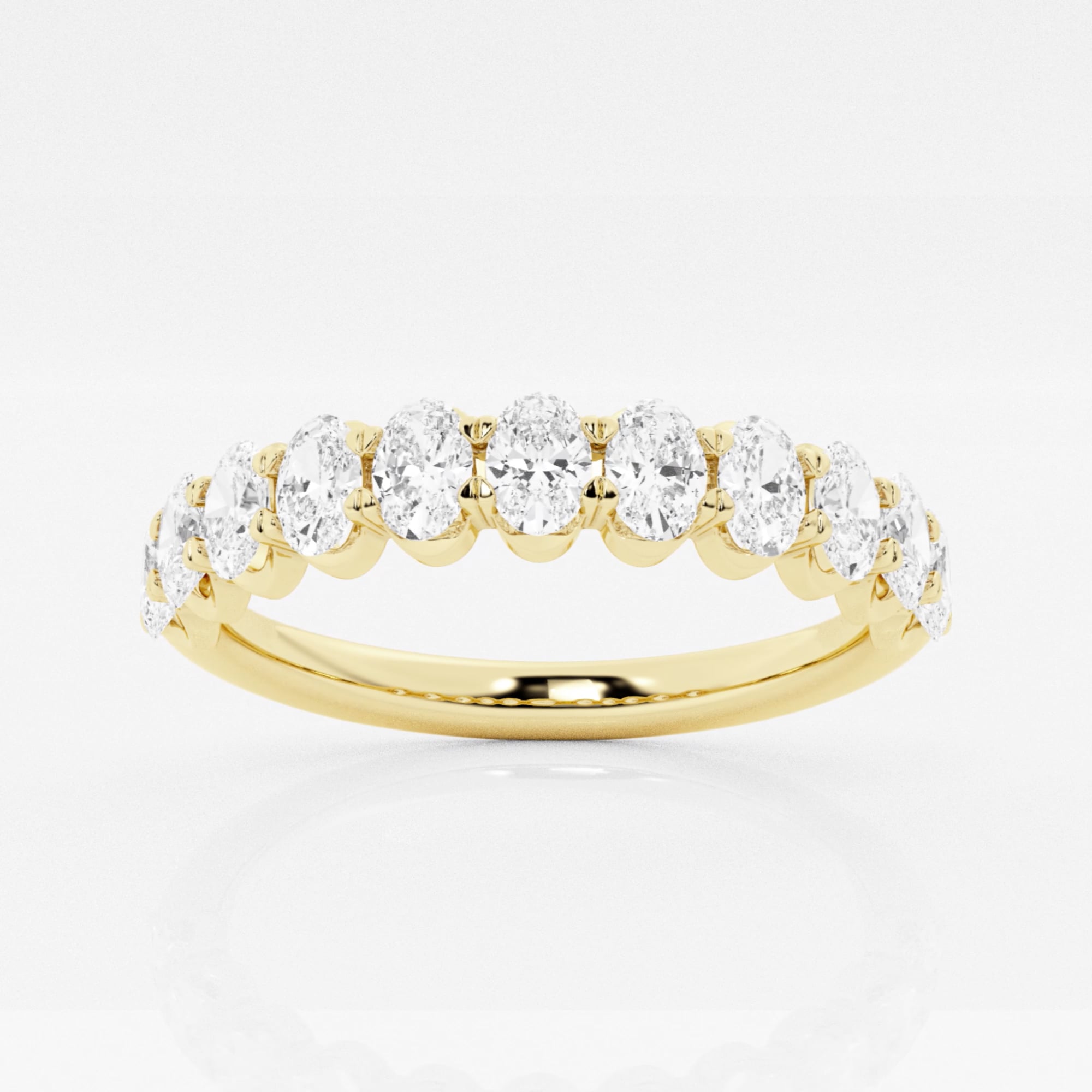 product video for 1 ctw Oval Lab Grown Diamond Wedding Band