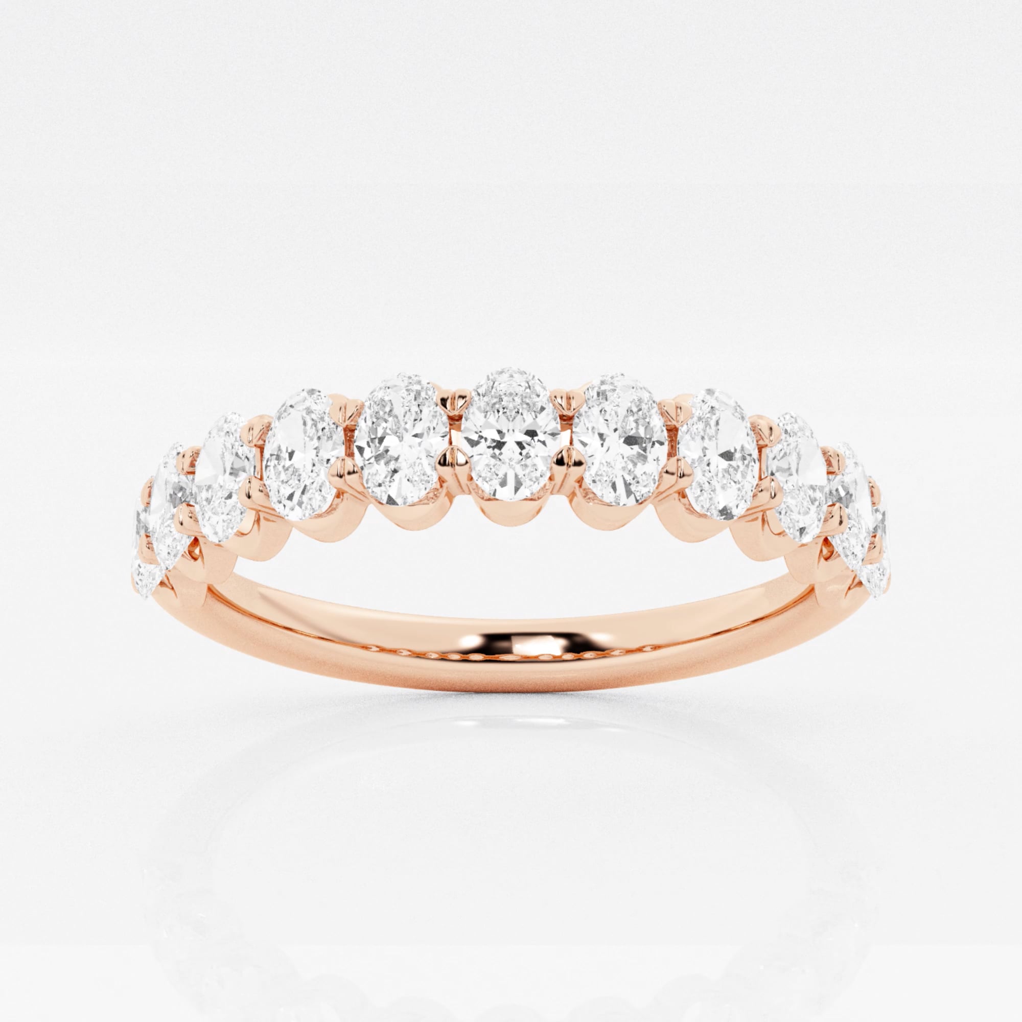product video for 1 ctw Oval Lab Grown Diamond Wedding Band