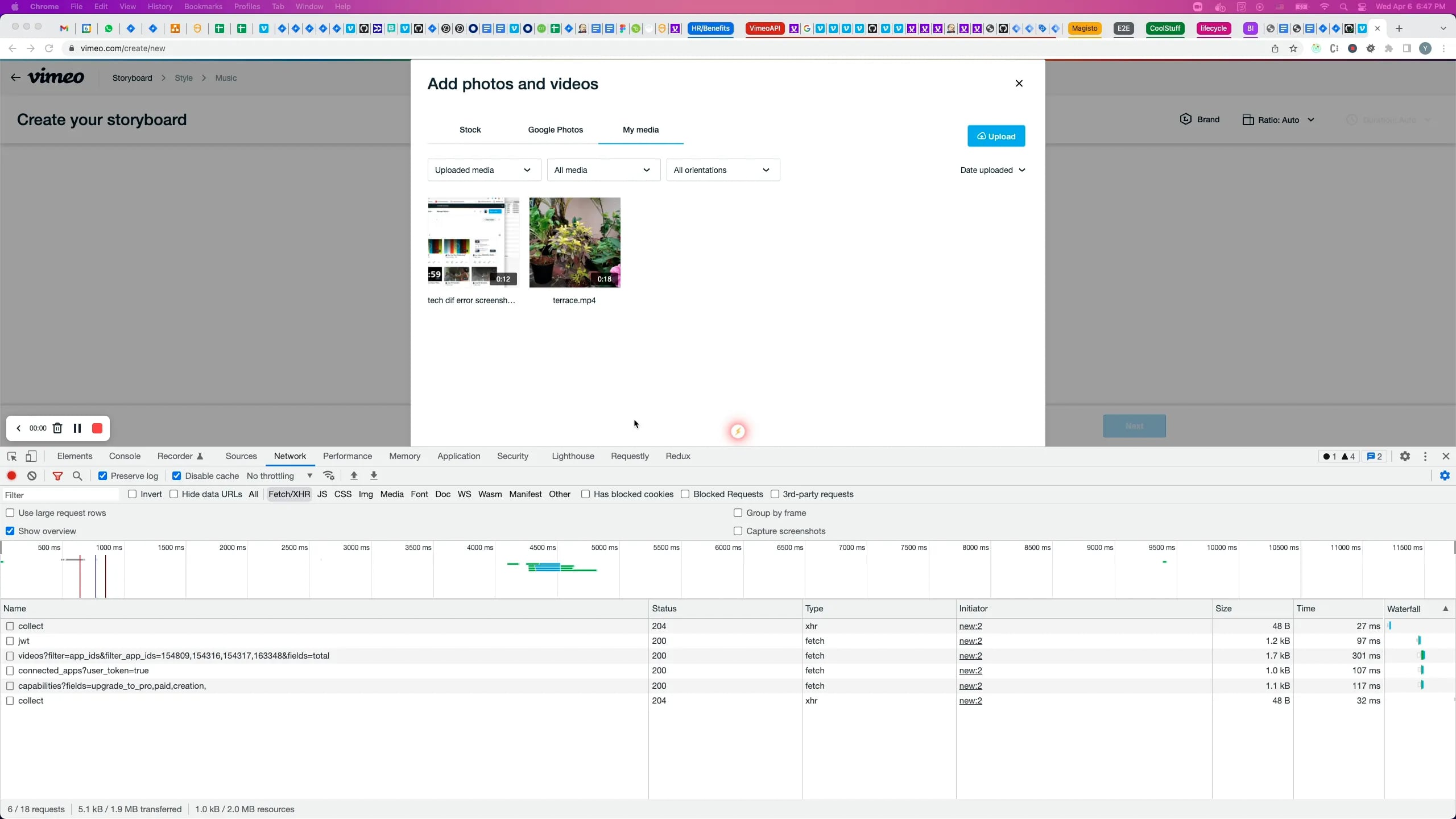 Record in Media Modal on Vimeo