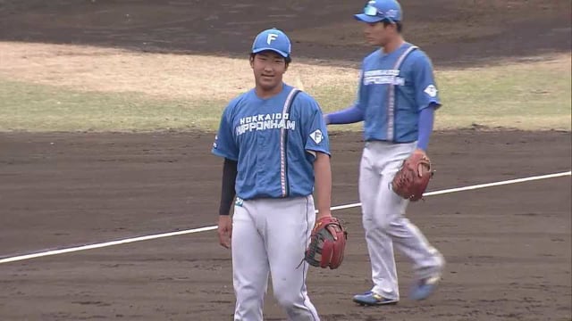 【ファーム】守備で魅せる!! ファイターズ・有薗直輝 素早い送球でダブルプレー!! 2022年4月7日  埼玉西武ライオンズ 対 北海道日本ハムファイターズ