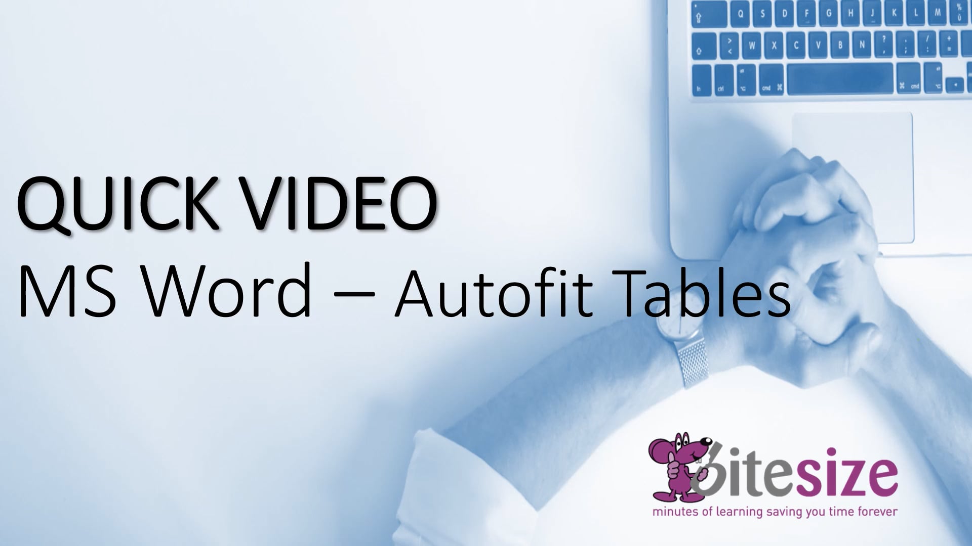 Quick How To Ms Word Autofit Tables On Vimeo 9095