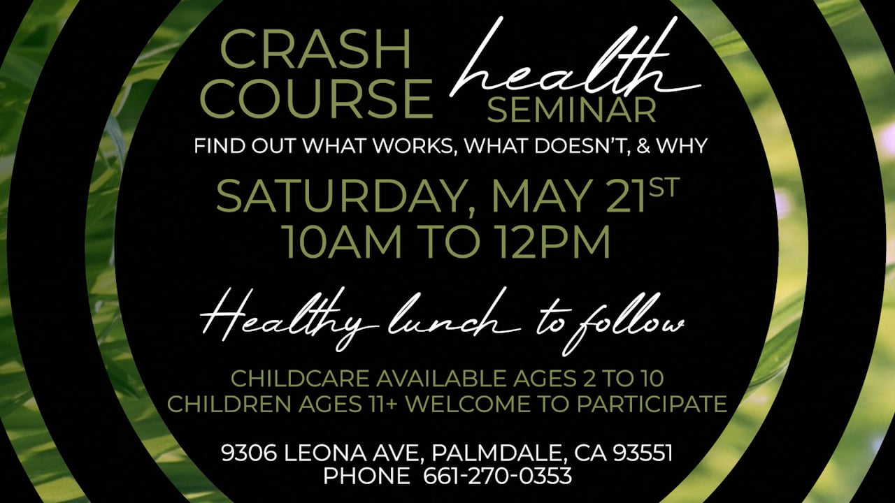 Crash Course Health Seminar Promo