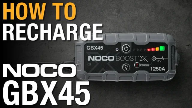 How to Recharge your NOCO GBX45 