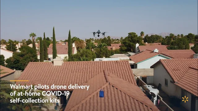 Walmart's latest drone trial delivers at-home COVID-19 tests