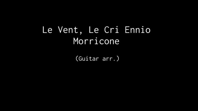 Le vent, le cri (guitar) Le Professionnel  Ennio Morricone.mp4