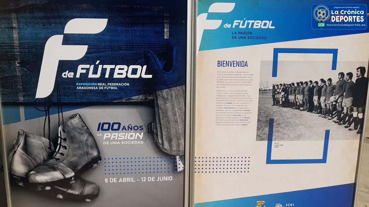ACTO DE PRESENTACIÓN DE LA EXPOSICIÓN (Cien Años de Fútbol en Aragón)  Del 8 de abril al 12 de junio En el Centro de Historia (Zaragoza)