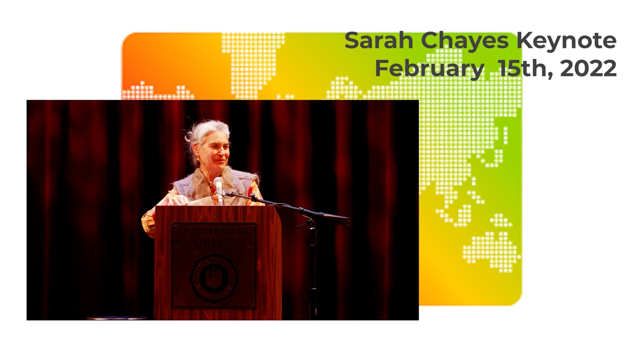2022 A Discussion on Global Corruption: Sarah Chayes Keynote
