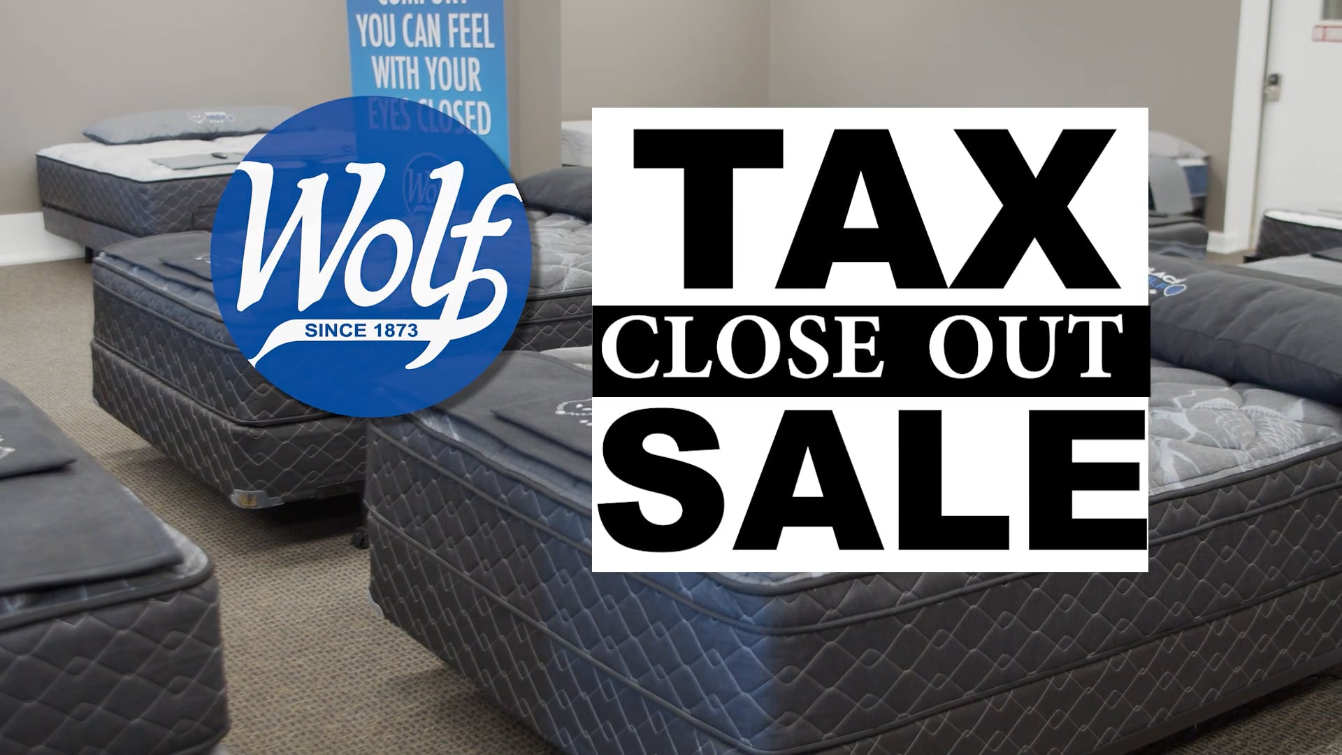 Wolf Mattress Tax Close Out Sale April 2022 on Vimeo