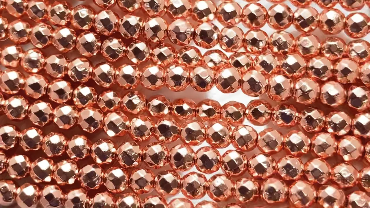 【フラーレン】 ヘマタイト（ゴールドコーティング） 約４cm・6mm球 フラーレン】 ヘマタイト（ゴールドコーティング） 約4cm・6mm