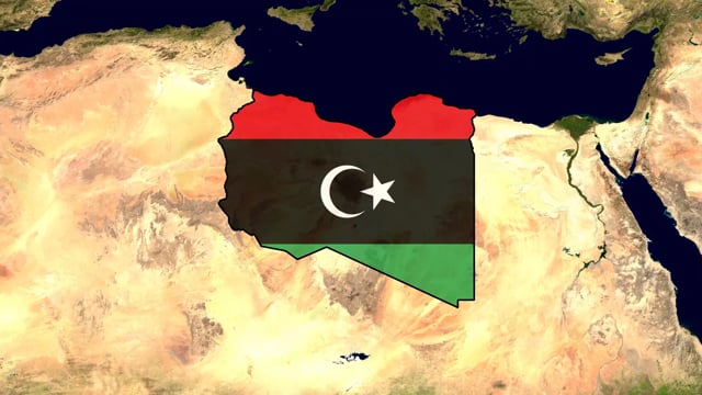 Libia, Bandera De Libia, Libia Mapa
