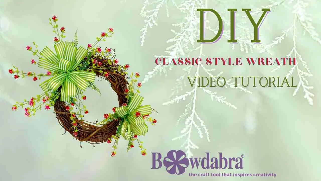 How to make DIY Classic Style Wreath & Bows – Bowdabra Tutorial on Vimeo