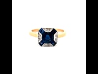 Diamond, Sapphire, 14ct Ring 11841-0219