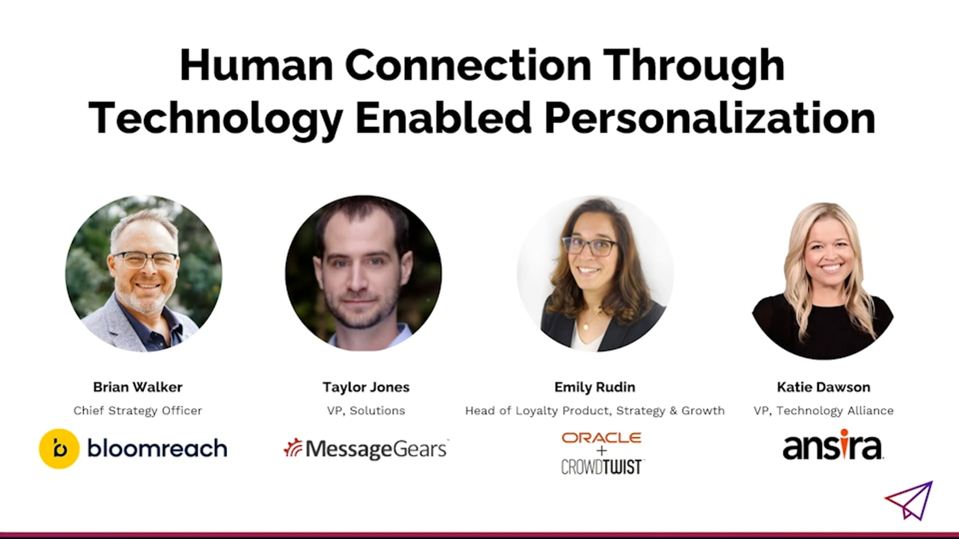 Human Connections Through Technology Enabled Personalization