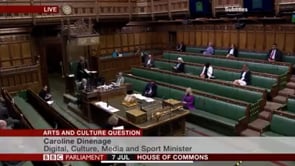 John Nicolson MP asks Urgent Question to Culture Minister