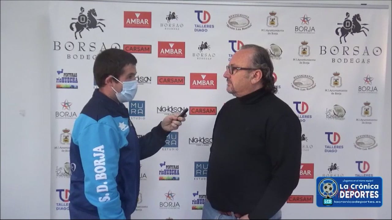 ÓSCAR TIBERIO (Entrenador Borja) SD Borja 1-1 CF Utebo / Jornada 31 / 3ª División