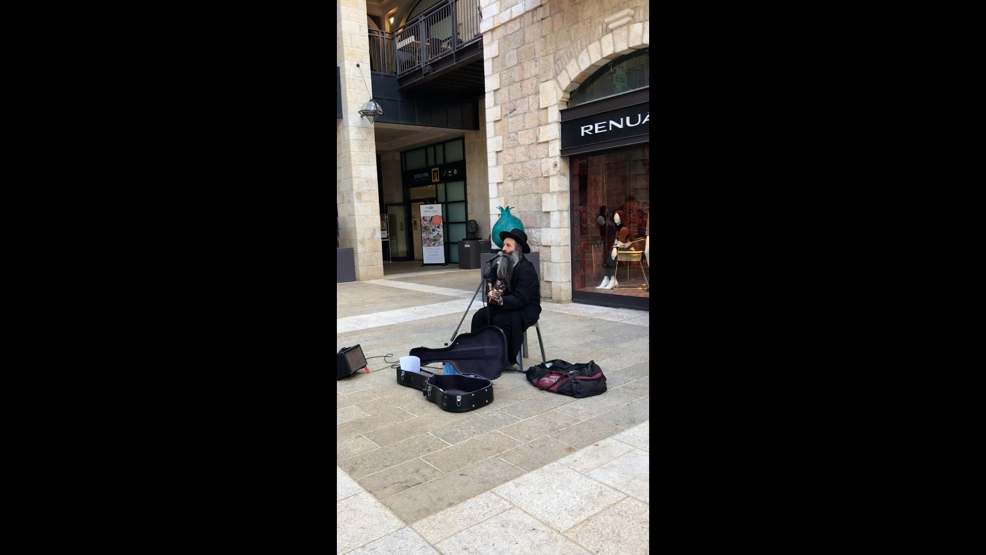 Singing Rabbi in Jerusalem