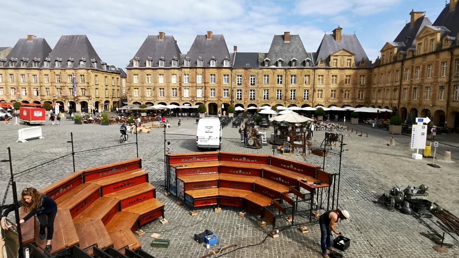 Montage place Ducale Charleville Mézières 2021