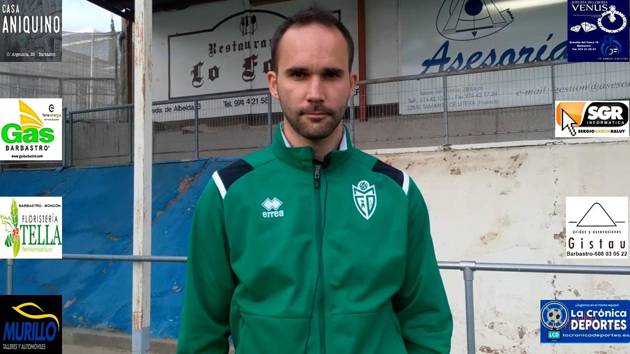 EDGAR BAÑOS (Entrenador Mequinenza) Tamarite 4-0 Mequinenza / Jornada 28 / Preferente - Gr 1
