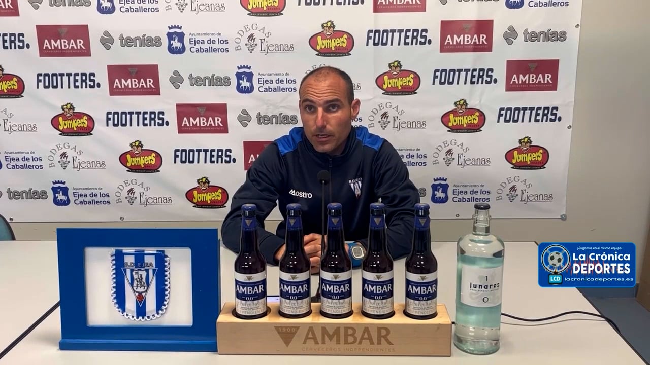 IVÁN MARTÍNEZ (Entrenador Ejea) SD Ejea 1-1 CD Teruel / J 29 / 2ª RFEF - Grupo 3 / Fuente: Facebook SD Ejea