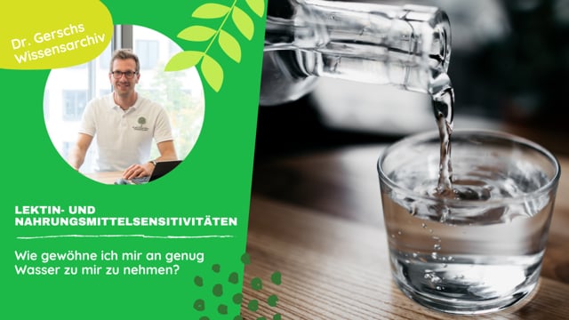 Wie gewöhne ich mir an, genug Wasser zu trinken?