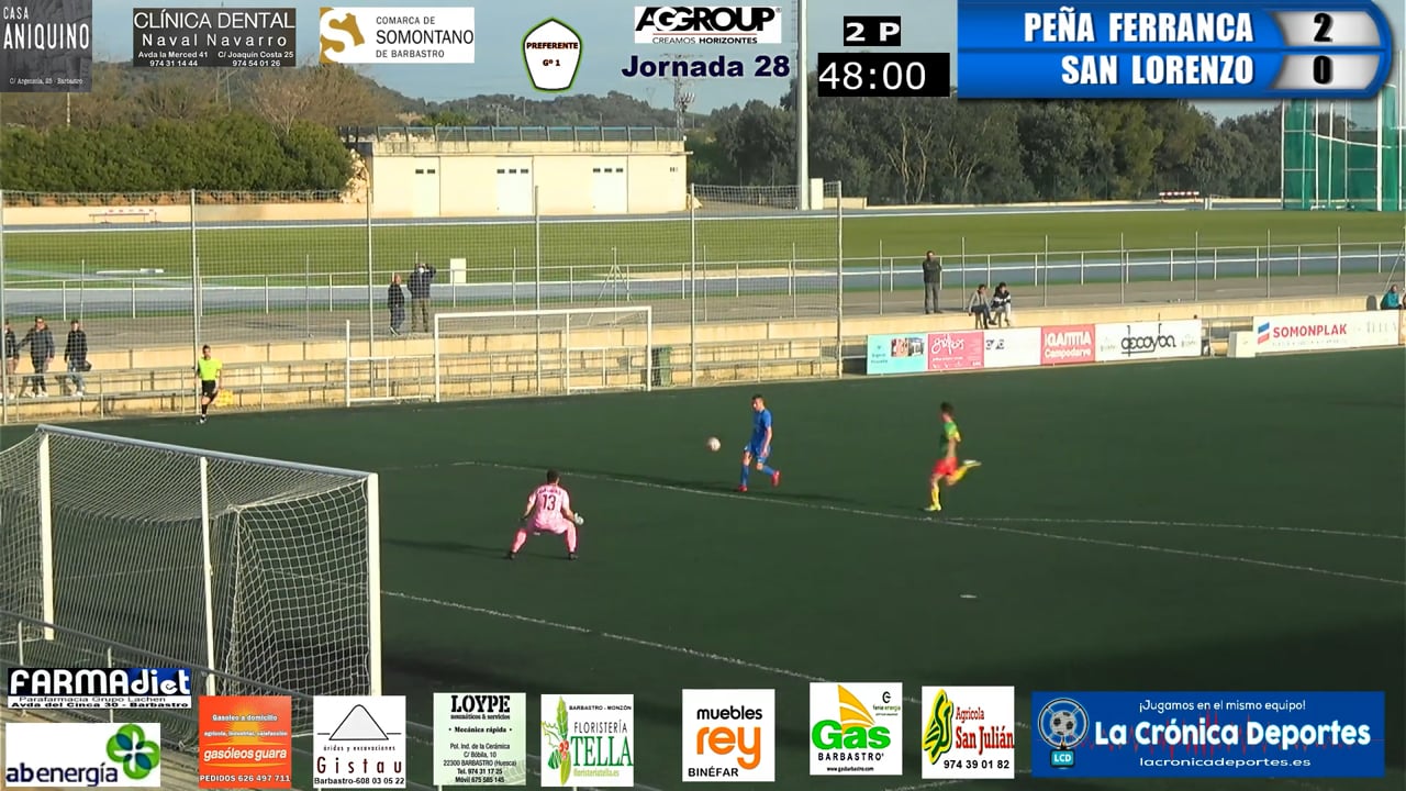 (RESUMEN y GOLES) P. Ferranca Tella 3-0 UD San Lorenzo / Jornada 28 / Preferente - Gr 1